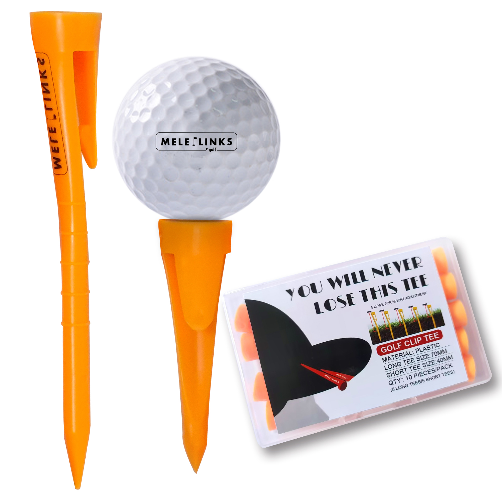 Unique Design Golf Clip Plastic Tee