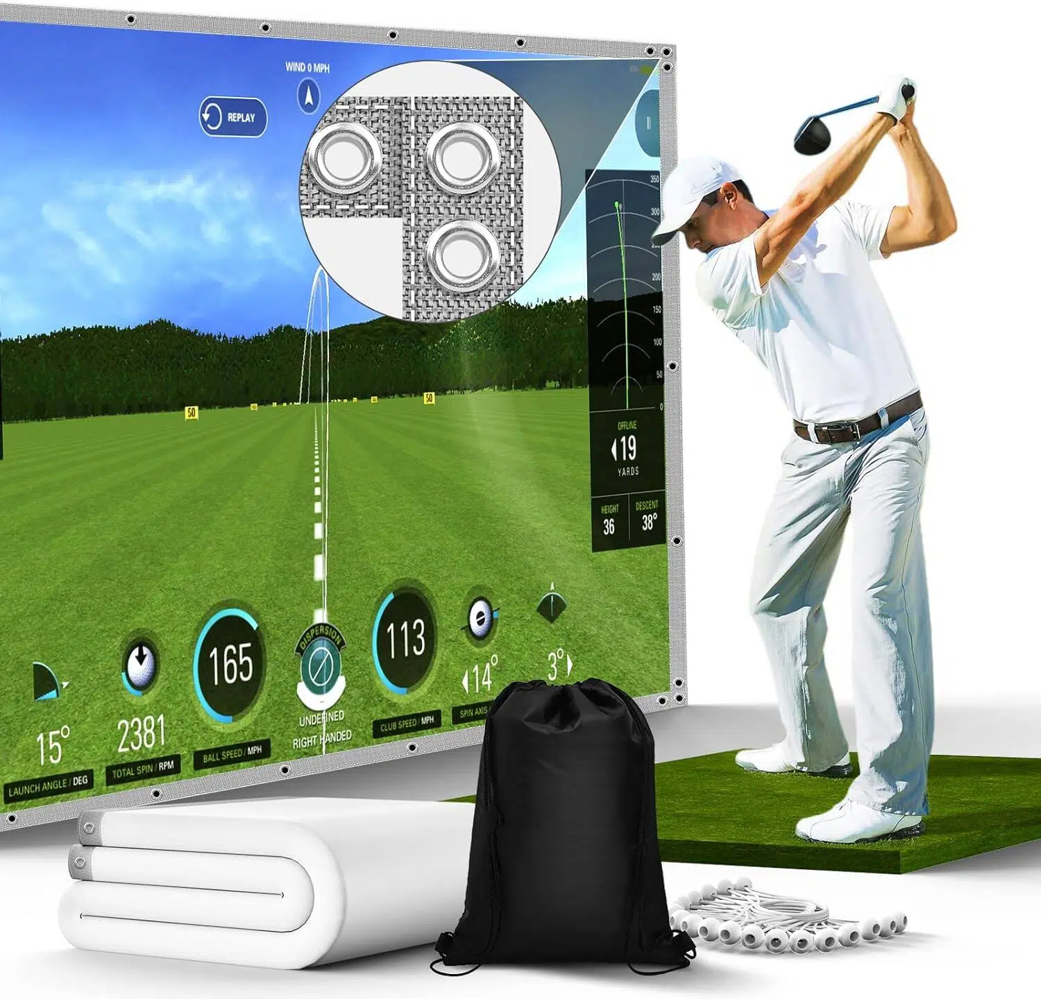 Golf Simulator Impact Screen