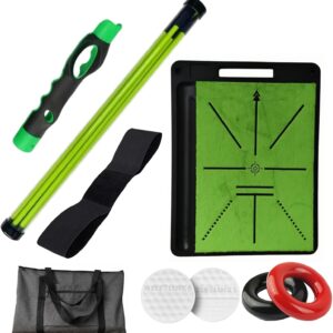Golf Beginner Swing Kit, 7-in-1 Golf Training Aids Set