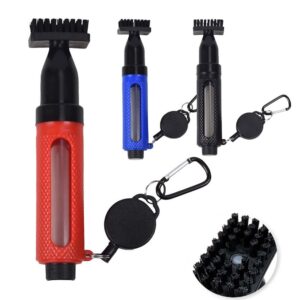 Golf club cleaning brush, water spray brush, press-type multifunctional ball brush for cleaning club head grooves