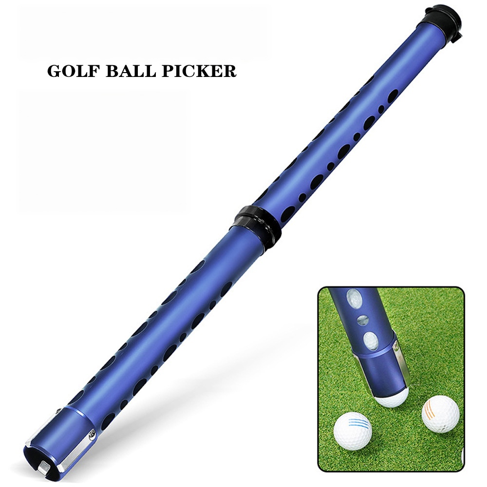 Aluminum Golf Ball Picker Tube, Detachable Golf Ball Retriever, No Bending Golf Ball Pick Up Tool