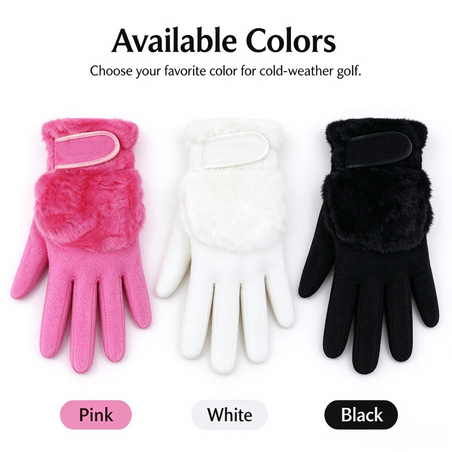 Womens Winter Golf Gloves - Image 8