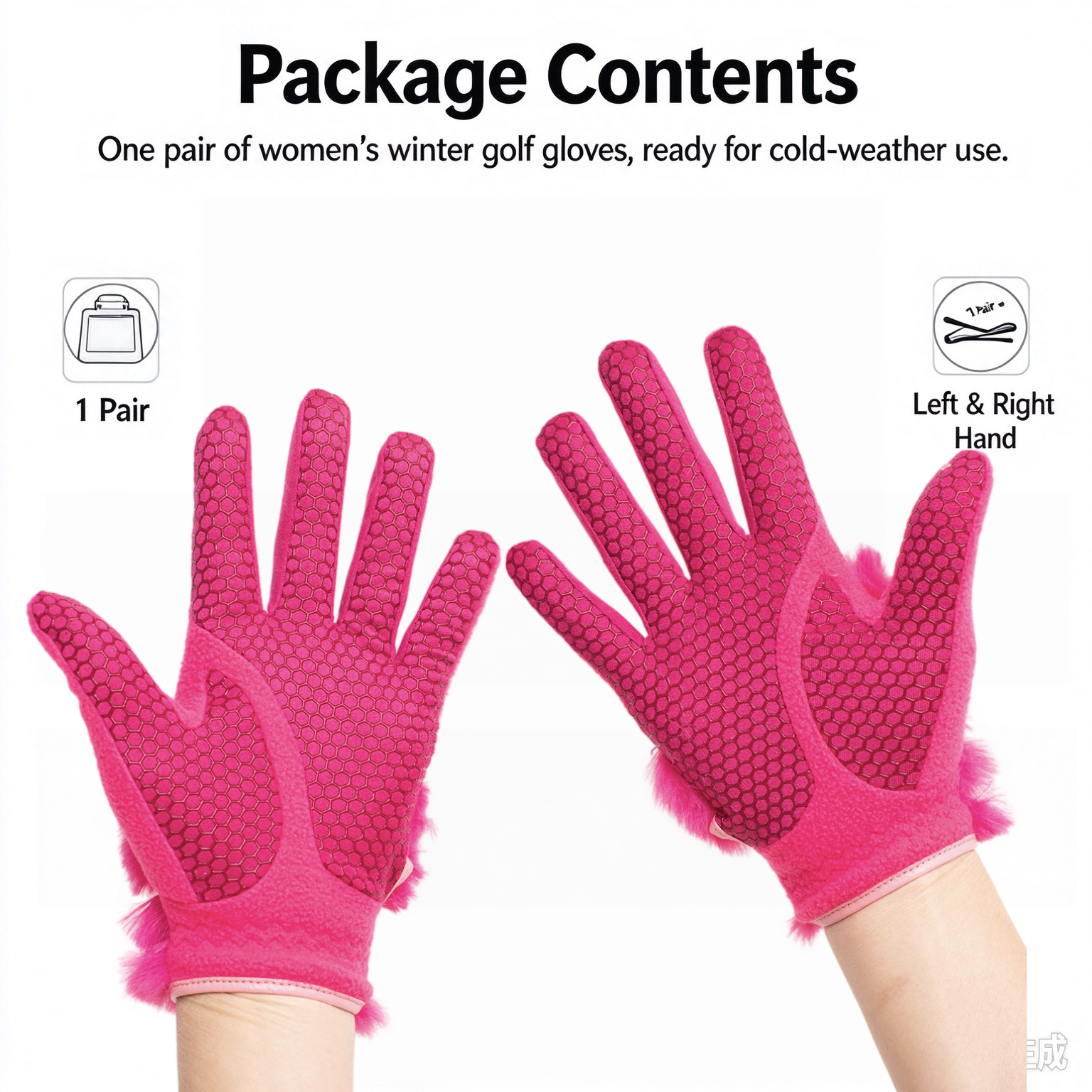 Womens Winter Golf Gloves - Image 6